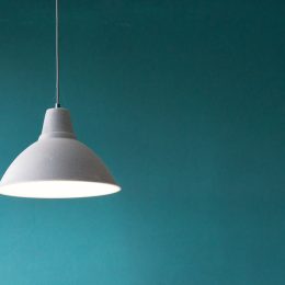 Photo Elegant floor lamp